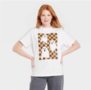 Doe. | Ghost Checker Short Sleeve Graphic T-Shirt - White